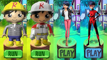 Tag With Builder Ryan and Deep Six Ryan vs Miraculous Ladybug GamePlay