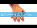 Ejercicio de Digitación sin Guitarra - Practicar sin guitarra