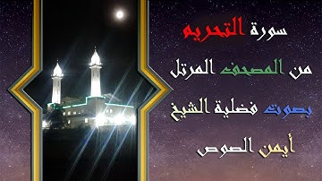 66 سورة التحريم الشيخ ايمن الصوص