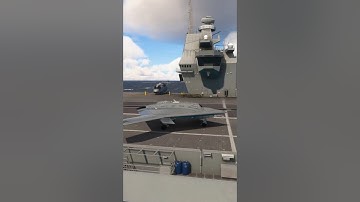 Northrop Grumman X-47B takes off from aircraft carrier #aviation #automobile #military #shortvideo