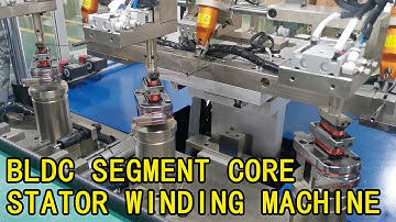 how to run the BLDC Segment core motor stator coil winding machine