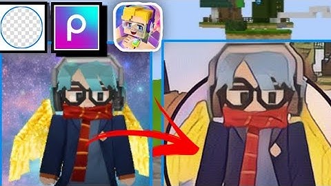 ✔️How To Make Profile Picture In Blockman Go Using PicsArt And Background Eraser