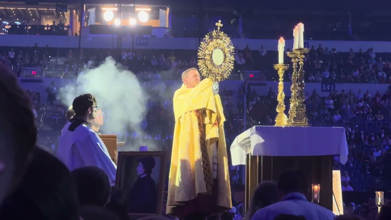 7.17.24 Bishop Cozzens Benediction at 10th National Eucharistic Congress Opening Ceremony
