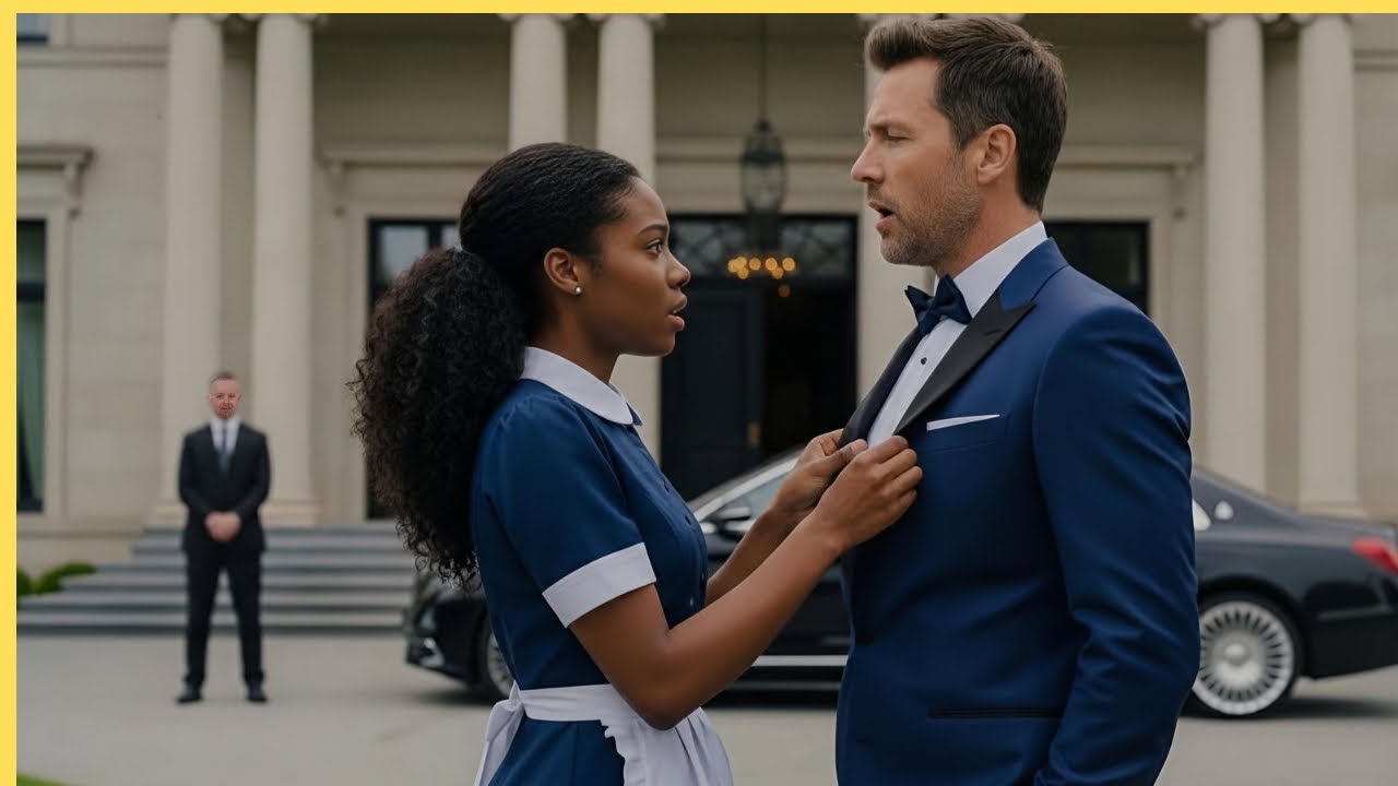 She Pretended To Fix The Billionaire’s Tie—Then Whispered 5 Words That Saved His Life.