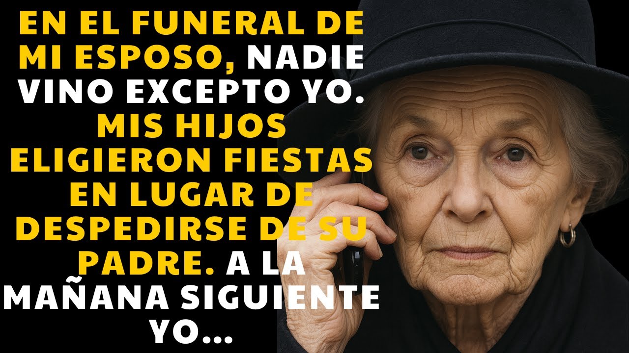 En El Funeral De Mi Esposo Estuve Sola; Mis Hijos Prefirieron Fiestas A Despedirlo