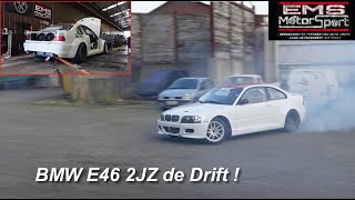 Il casse sa BMW E46 2jz de drift sur notre parking ..