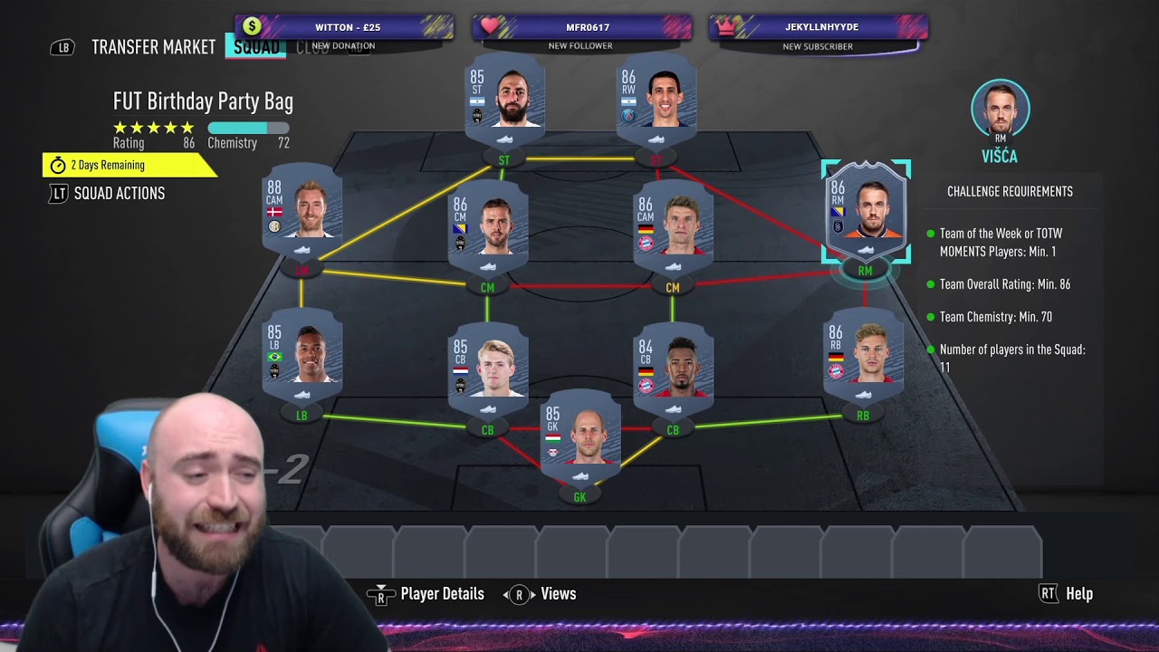 FIFA 20 - FUT BIRTHDAY PARTY BAG SBC - CHEAPEST METHOD + NO LOYALTY