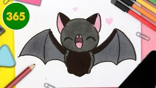 Comment Dessiner Chauve Souris Kawaii Etape Par Etape Dessins Kawaii Comment Dessiner Halloween Youtube