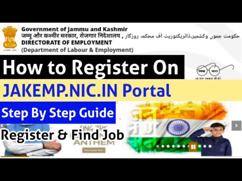 How to Register on jakemp.nic.in Portal | J&K Unemployed Youth | Find Job | 2022