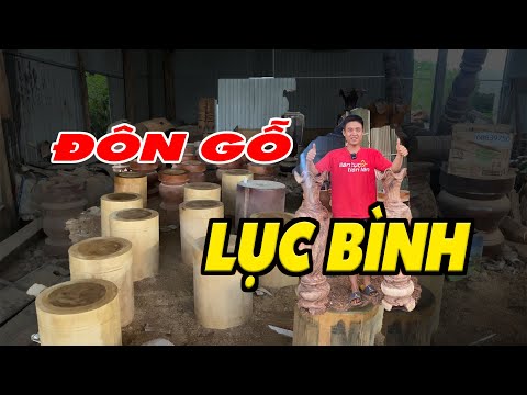 Video Tham quan xưởng gỗ 40 cục đôn và cặp lục bình vân siêu... - youtube
