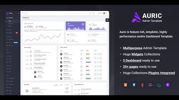 Auric Bootstrap Admin Template