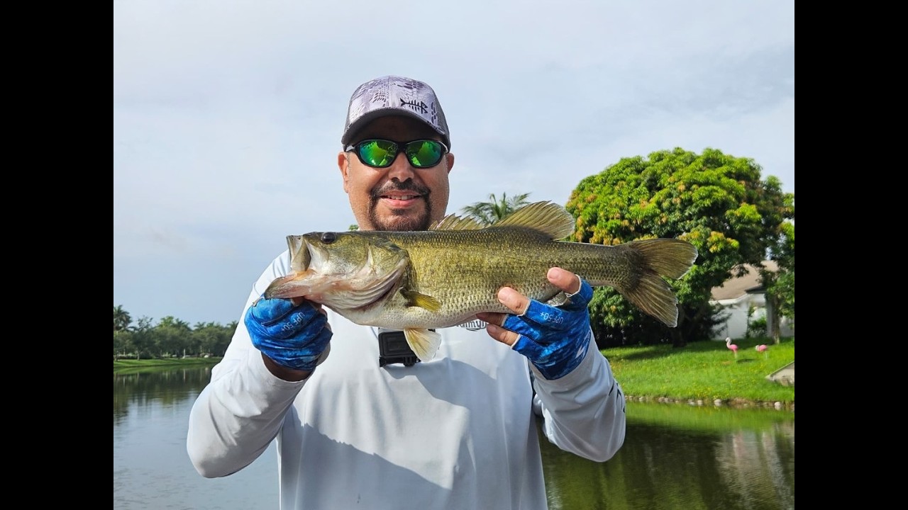 Royal Palm Beach Bass Fishing on Bass Tracker Pro Team 175 TX