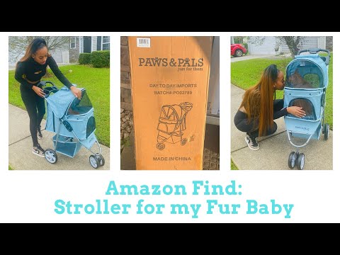 STROLLER FOR YOUR FUR BABY?? PAWS & PAL 3 WHEELER ELITE JOGGER PET STROLLER | UNBOXING/INSTALL