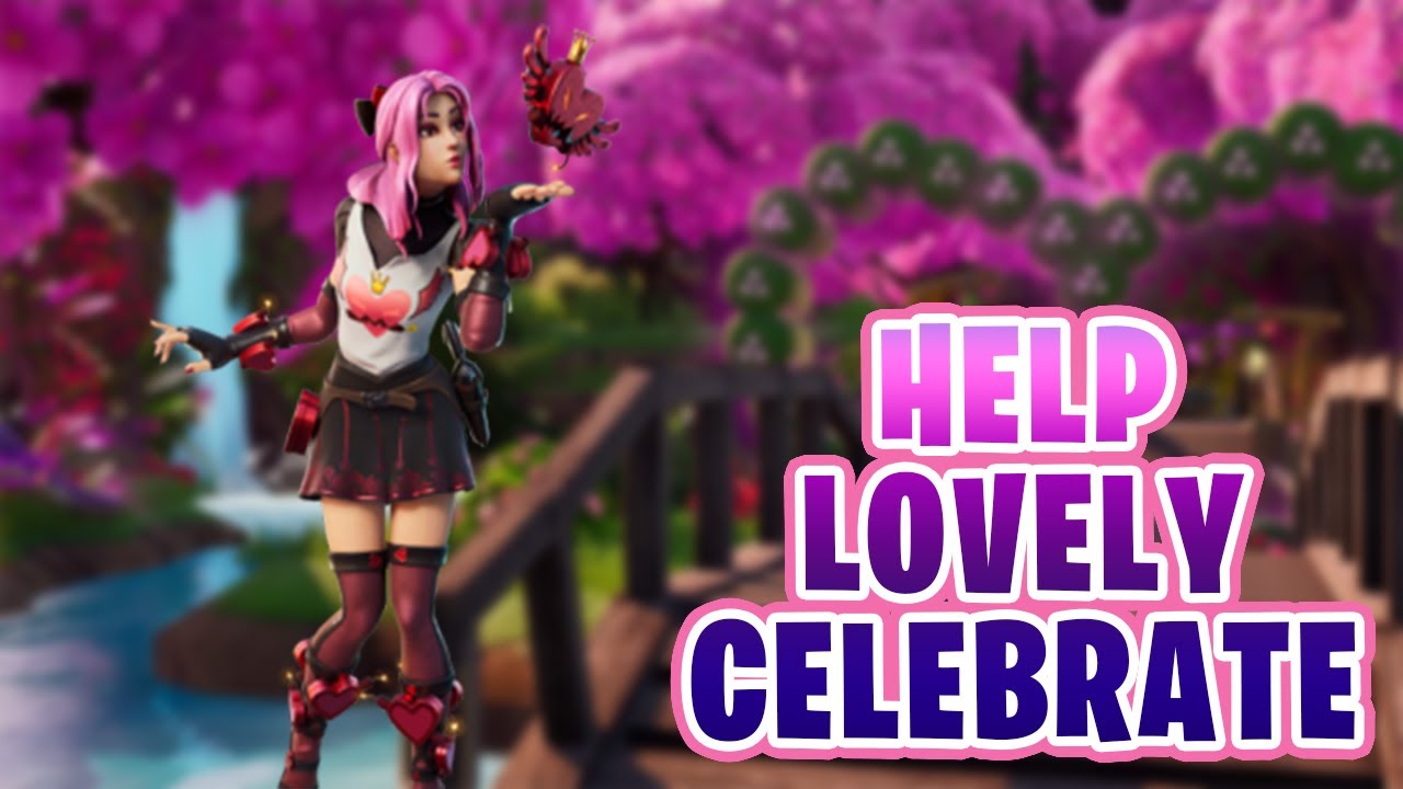 HELP LOVELY CELEBRATE HEARTS WILD CHALLENGE GUIDE | Fortnite