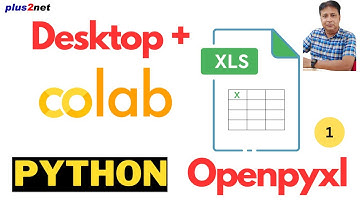 OpenPyXL-zelfstudie voor beginners - installatie op desktop en Google Colab + eerste Excel-bestand