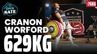 Cranon Worford 629Kg Powerlifting America Nats 2026