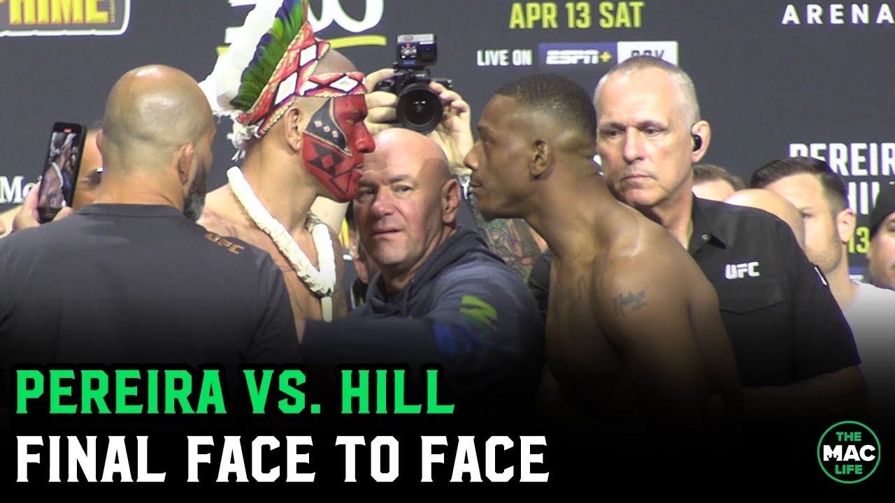 ⁣Alex Pereira vs. Jamahal Hill Intense Final Face To Face