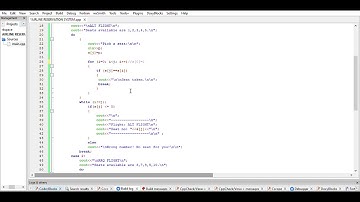 AIRLINE RESERVATION SYSTEM CODING AND DEMONSTRATION