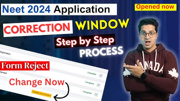Neet 2024 Correction Window Step by Step Process | Neet 2024 Correction Window Opened Now | News