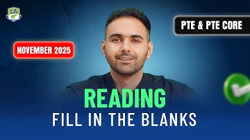 PTE Academic & Core | Reading Fill in the Blanks | Most Repeated Questions November 2025