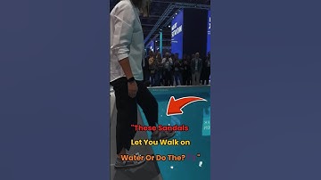 "These Sandals Let You Walk on Water… Or Do They👣"