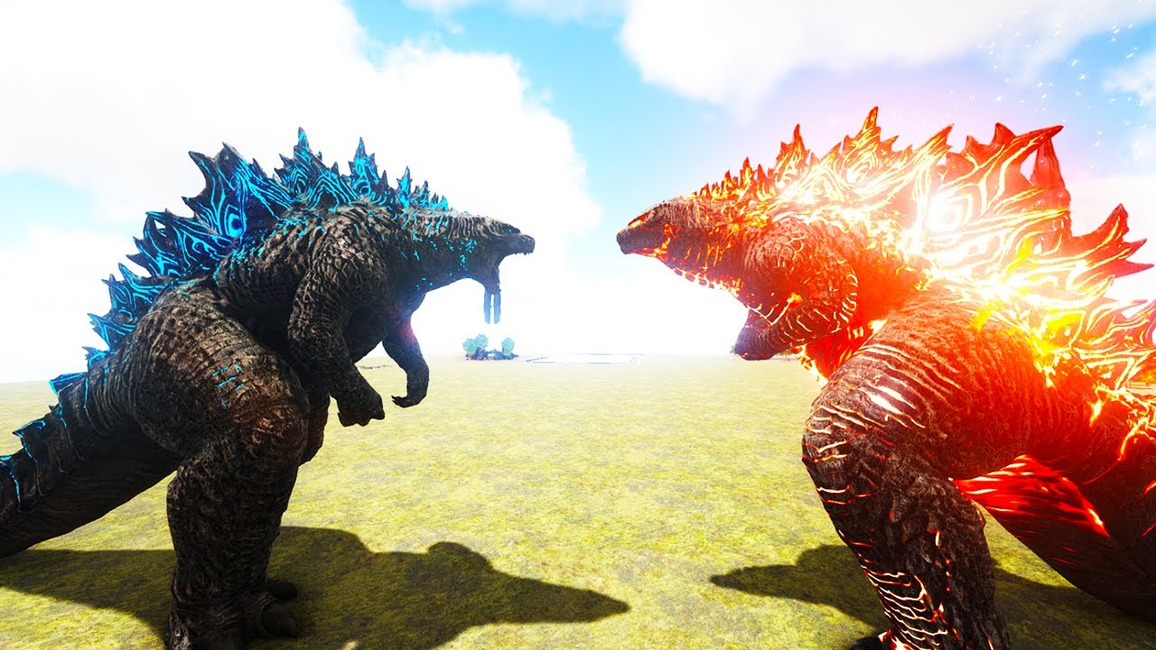 Burning Godzilla Vs Godzilla Ark Survival Evolved Youtube