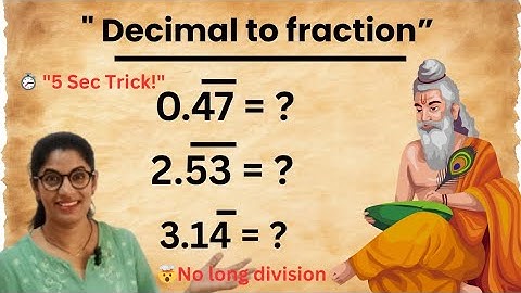 Convert Recurring Decimals to Fractions in Just 5 Seconds! 🔥 | Vedic Maths Trick