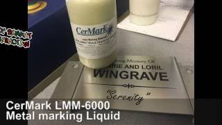 CerMark LMM-6000 Metal Marking a Memorial Plate
