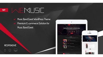 WeMusic - Music Band Event WordPress Theme | Themeforest Website Templates and Themes