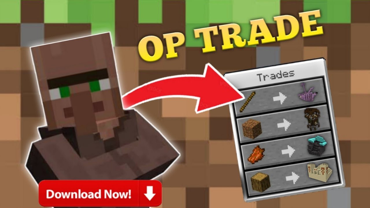 Minecraft But villagers trade op structures YouTube