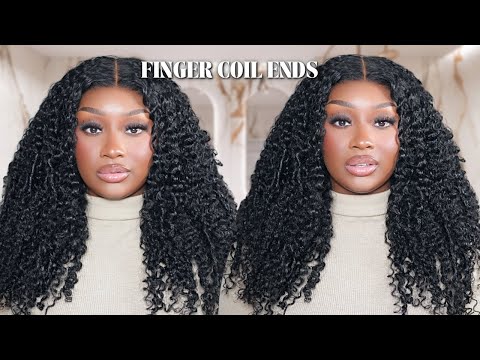 The BEST CURLS | Glueless Curly Finger Coil Wig | NO WORK NEEDED | UNice Hair