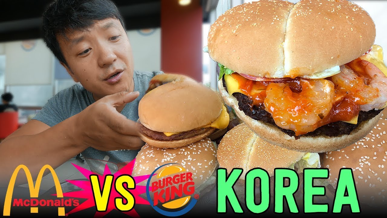 Korean Mcdonald S Vs Burger King In Seoul South Korea Youtube