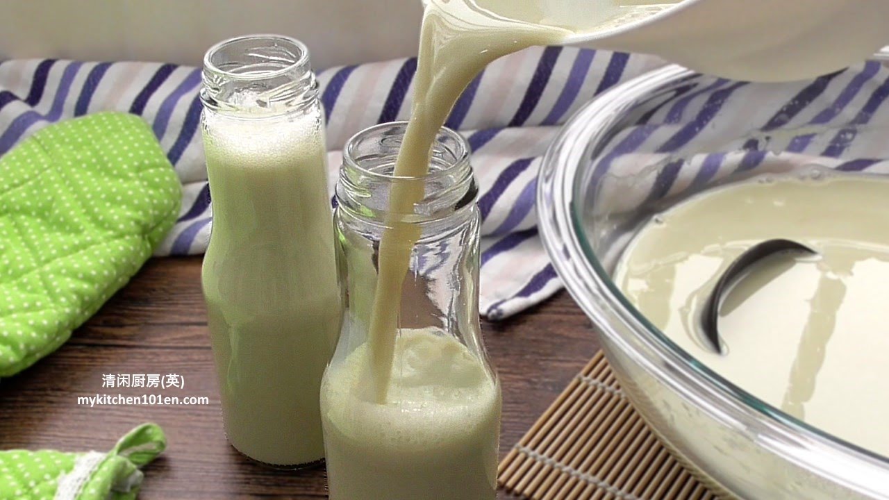 Homemade Black Soybean Milk (No Soy Milk Maker) MyKitchen101en YouTube