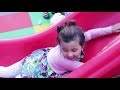 Baby playing at the kids theme park