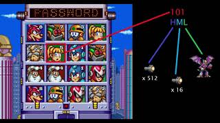 An explanation of the password system in Mega Man 7 Password Mega Man 7
