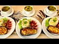 Готовлю обед/ Суп с клёцками, фаршированные баклажаны, салат  из крабовых палочек/ Кухня Ирины!