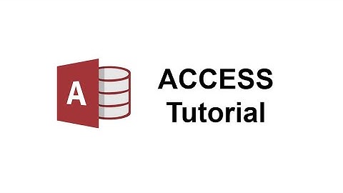 1.  Introduction to MS Access