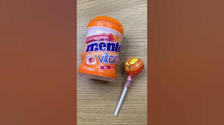 Orange ChupaChups and Mentos #shorts