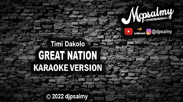 Timi Dakolo - Great Nation | Karaoke Lyrics | McPsalmy