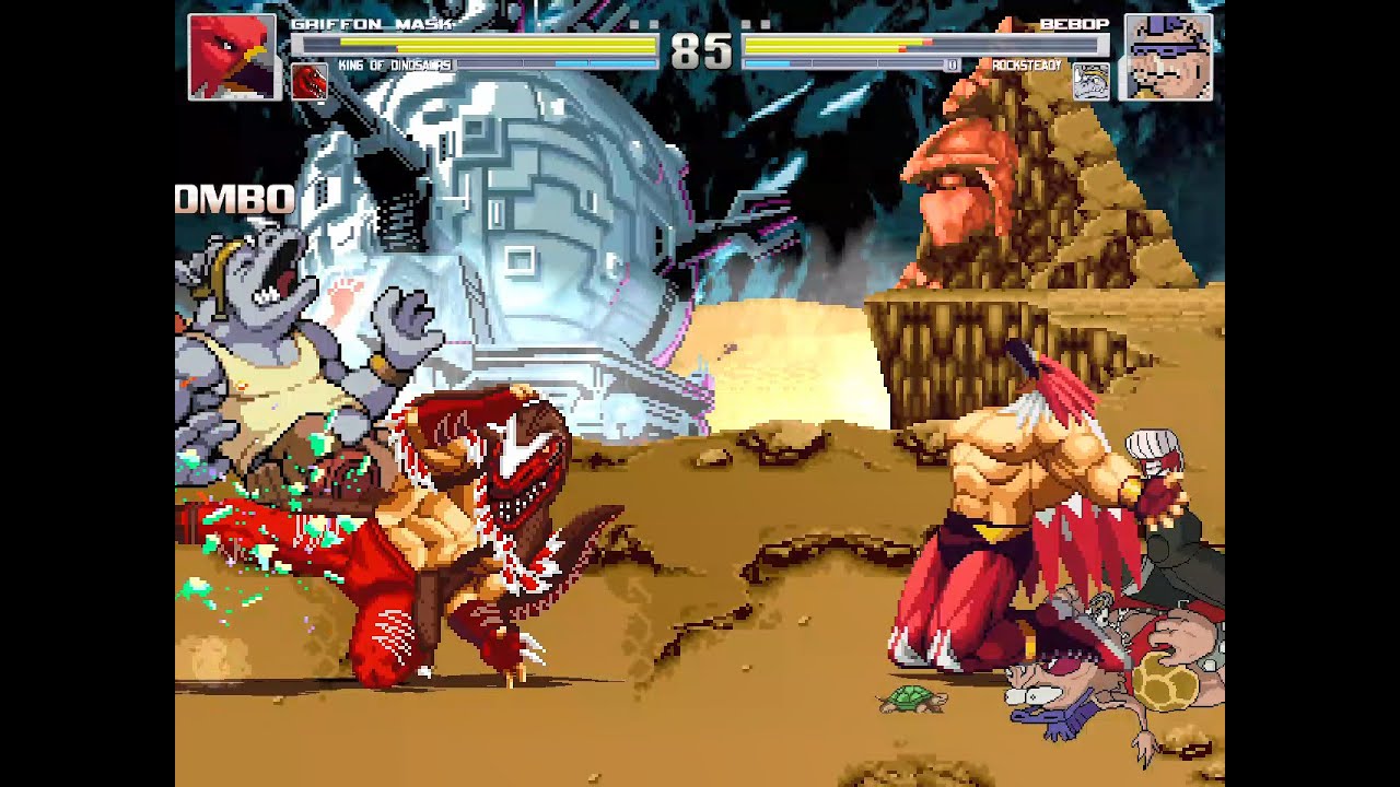 Griffon Mask(Tizoc) & King of Dinosaurs vs Bebop & Rocksteady
