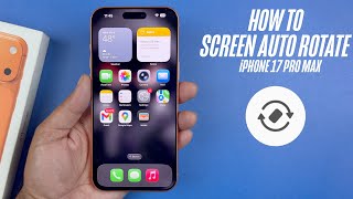 iPhone 17 Pro Max - How To Enable Screen Auto Rotate screenshot 1