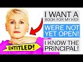 Entitled Mom CLAIMS she knows principal to get a FREE book...