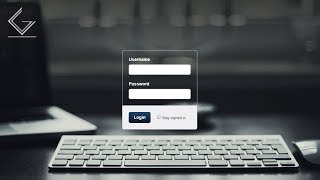 how to create sample login form in html and css