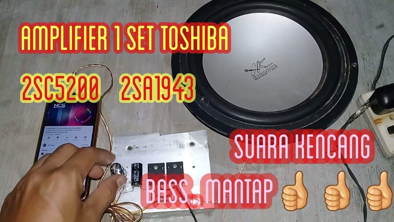  Cara membuat Ampli mini  toshiba YouTube