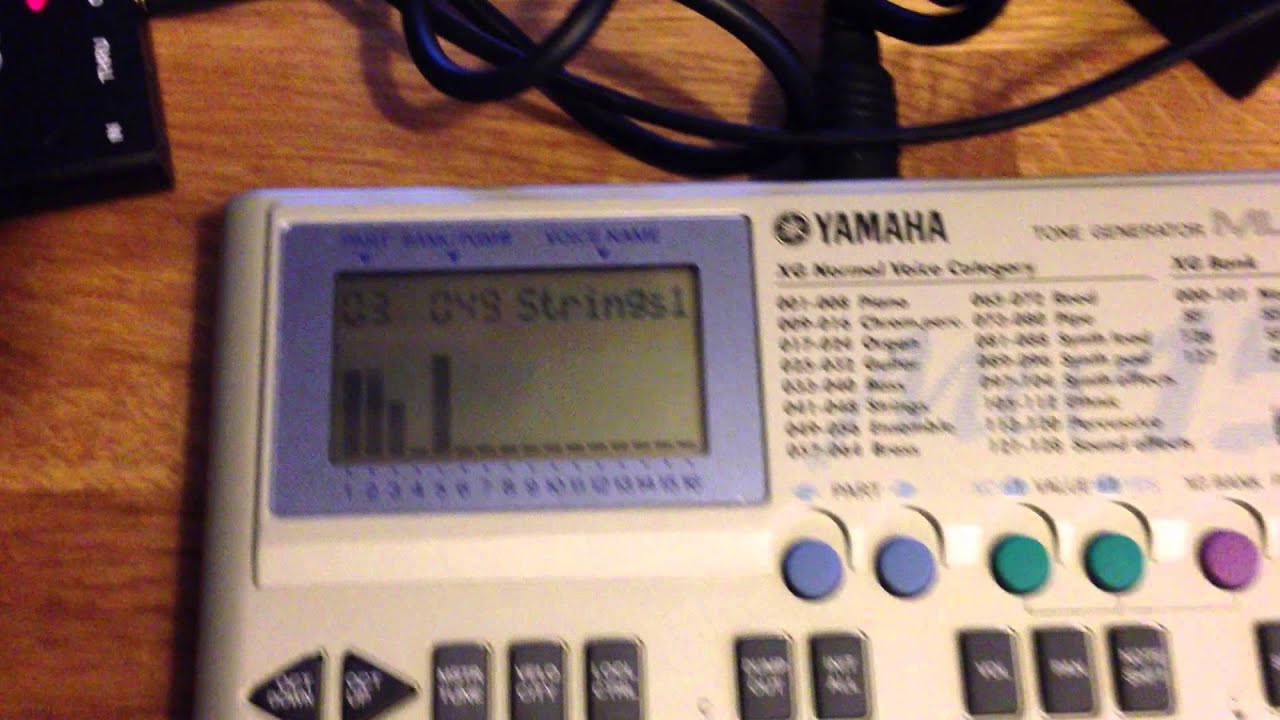Genome MIDI Sequencer running Yamaha MU15 - YouTube
