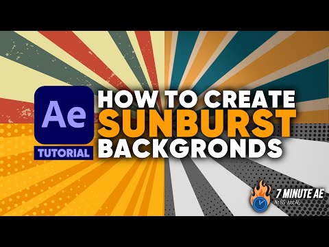 Make Your After Effects Projects Pop with a Sunburst Background - Adobe After Effects Tutorial