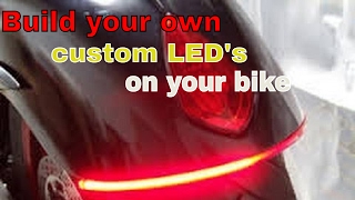 How To Customize Motorcycle LED Lights Dual Voltage and Brightness For Tail - YouTube