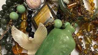 Amazing Vintage Jewelry lot ! Vintage Jewelry Bag Unbagging ! Auction Winnings .