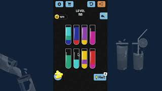 Water Color Sort Level 118- Walkthrough Solution Gameplay - IOS/Android