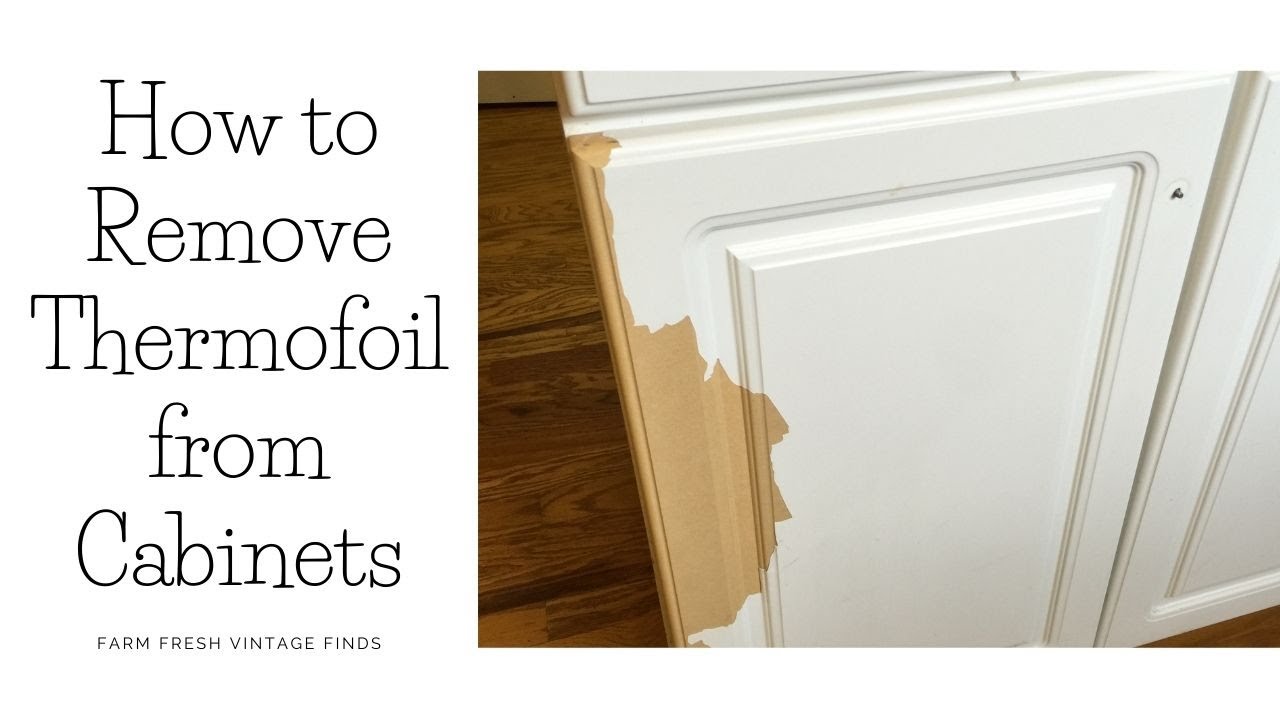 How To Remove Thermofoil From Cabinets Youtube